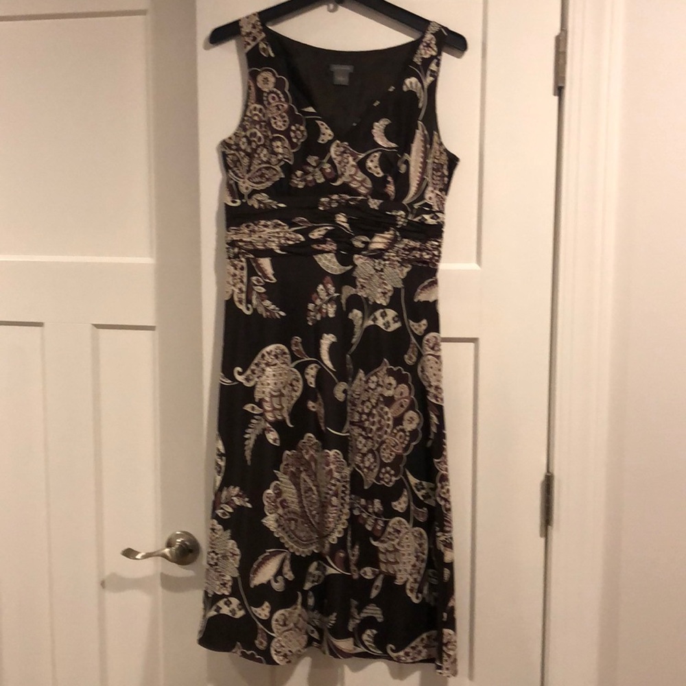 Ann Taylor    Brown print dress